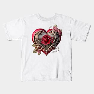 Lovely Valentines Day Heart Kids T-Shirt